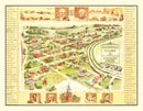 Vintage Map of Greenfield Village, 1951