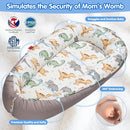 Baby Lounger - Breathable & Soft Baby Nest, Portable and Lightweight Tummy Time Lounger for Home and Travel, Ideal Newborn Babies Essentials Baby Shower Gifts by TinyTreasures Baby Boutique