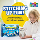 MOMOTOYS Arctic Animals Beginner Sewing Kit for Kids Ages 7+ – Includes 9 Kids Sewing Projects with Tools & Art Supplies – DIY Felt Crafts for Girls & Boys – Gifts for 7, 8, 9, 10, 11, 12 Year Old by TinyTreasures Baby Boutique