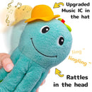 Sumobaby Infant Baby Musical Stuffed Animal Activity Soft Toys, Baby Teething Toys with Multi-Sensory Crinkle, Rattle and Mirror, for Tummy Time Newborn 0-3-6-12 Months Boys, Girls, Octopus, Blue by TinyTreasures Baby Boutique