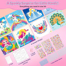 Marlrin Gem Sticker Kit for Kids, 8 Unicorn Princess Themes, Crafts Kits for Girls Ages 4-8, Arts & Crafts Toys, Diamond Art Kits for Kids - Birthday and Christmas Gift for Girls Ages 3, 4, 5, 6, 7, 8 by TinyTreasures Baby Boutique