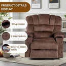 Recliner Chair Manual Modern Ergonomic Lounge Single Sofa Seat Living Room Lounge Recliners on Clearance Foam Filling by CozyNest Decor