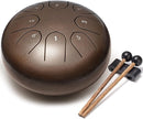 Steel Tongue Drum Percussion, 6 Inch 8 Notes Musical Instruments, Music Gifts for Family Friends (Bronze) by TinyTreasures Baby Boutique