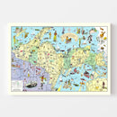 Vintage Map of Upper Peninsula of Michigan, 1935