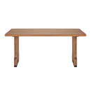 63" Rectangular Dining Table (Natural Color) by HouseOfZazla