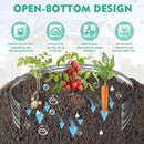 48 Inch Diameter Silver Galvanized Garden Raised Bed/Plant Box/Fire Pit Ring-0.8mm Thick,12 Inch Tall,Crimped Edge and Corner,No Sharpe,Perfect for Plantings (4FT Diameter, Round) by GreenHaven Gardens