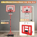 Kids Indoor Basketball Hoop with Scoreboard & Timer,Toddler Adjustable Height Basketball Goal Toy for Outdoor Backyard,Sports Game Play by TinyTreasures Baby Boutique