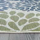 Beverly Rug Outdoor Rug 10x14 Modern Exotic Tropical Leaf Area Rugs for Indoor and Outdoor Patio Deck Porch Garden Water Resistant Washable Outside Carpet (10 x 14 Olive) by CozyNest Decor