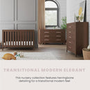Child Craft Kieran 3 in 1 Convertible Crib, Baby Crib Converts to Day Bed, Toddler Bed, 3 Adjustable Mattress Positions, Non-Toxic, Baby Safe Finish (Toasted Chestnut) by TinyTreasures Baby Boutique