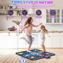 Dance Mat, 2025 Light Up 8-Button Dance Pad with Wireless Bluetooth, Upgraded Flowing Light Control System with Stands, Kids Toys Music Games Birthday for 3-12 Year Old Boys Girls by TinyTreasures Baby Boutique