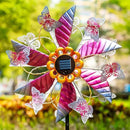 Solar Wind Spinners for Yard and Garden - 61.5 Inch 360° Metal Large Wind Sculptures Outdoor Clearance Kinetic Windmills with Vine String Shining LED Lights for Patio, Lawn Garden Decoration by CozyNest Decor