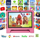 Tablet for Kids Age 3-12 10.1 inch Android 14 6000mAh 8GB RAM+64GB ROM(Expandable to 1TB Kids Tablet WiFi6 Google Kids Space Parental Control 1280 * 800 HD Screen (Pink) by TinyTreasures Baby Boutique