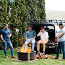 Breeo Smokeless Fire Pit (X Series 30, Corten Steel) | 34.5 inch Smokeless Firepit for Outside | 94 Pounds | Ideal for Families Compatible with Wide Range of Breeo Accessories by GreenHaven Gardens