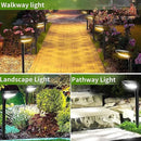 JSOT 150 Lumen Bright Solar Outdoor Lights,4 Pack Solar Pathway Lights Waterproof Landscape Lighting Path Light for Garden Decor Walkway Yard Driveway Holiday Decorative Lamp by GreenHaven Gardens