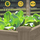 MUPATER 4'x2' Raised Garden Bed, Elevated Planter Box with Drainage Holes for Herbs and Vegetables, Raised Garden Bed with Four Legs for Garden, Patio and Greenhouse, Brown by GreenHaven Gardens