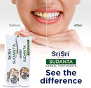 Sri Sri Tattva Sudanta Herbal Toothpaste for Oral Care Protection - Fluoride Free Ayurvedic Toothpaste to Strengthen Teeth and Gums Without Causing Sensitivity - All Natural (200g) Pack of 2 by CozyNest Decor