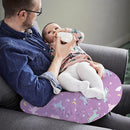 Little Grape Land Nursing Pillow for Infants, Breastfeeding Pillows, Baby Support Pillow for Nursing, Bottle Feeding, Tummy Time with Machine Washable Cover & Breathable Filling (Unicorn) by TinyTreasures Baby Boutique