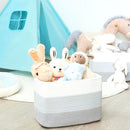 MINTWOOD Design 3-Pack Storage Baskets for Shelves, Playroom and Classroom, Book Basket, Decorative Storage Cube Bins, Woven Closet Organizers, Pantry and Shoe Organizer, 3-Tone Grey by TinyTreasures Baby Boutique