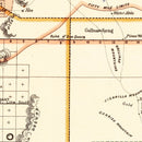 Vintage Map of New Mexico 1876