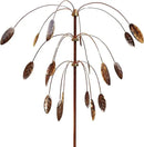 Stanwood Wind Sculpture: Kinetic Copper Triple Spinner - Falling Foliage by CozyNest Decor