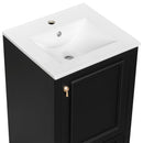 Bathroom Vanity With Sink, Soft Close Door, Adjustable U-Shaped Shelf