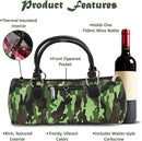 Wine Clutch Bag (Thermal Insulated) Trendy Women's Carry Tote | Holds Red & White 750mL Bottles | Trendy Fashion | Incl. Portable Waiter-Style Corkscrew by TinyTreasures Baby Boutique