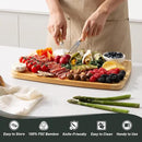 Bamboo Cutting Board Set Non Slip Feet with Holder Over Sink Men Birthday Christmas Valentines Father Day Gifts Ideal from Wife Romantic Anniversary Best Cool Gadget Awesome Who Have Everything by CozyNest Decor