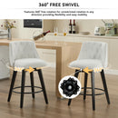 Swivel Bar Stools & Button Tufted Back (Set of 2) by HouseOfZazla