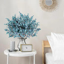 Sggvecsy 15 Pcs Babys Breath Artificial Flowers Gypsophila Bouquets Bulk Real Touch Fake Silk Flowers for Home DIY Floral Arrangement Table Centerpiece Fall Thanksgiving Autumn Decoration (Fall Blue) by CozyNest Decor