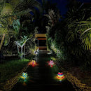 4 Pack Mosaic Solar Lights Outdoor Hanging Lanterns Waterproof Mosaic Lamp Decorative Solar Lanterns Night Lights for Garden, Patio, Yard, Holiday Party Decoration, 4 Pattern by GreenHaven Gardens