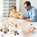 STEM Kits for Kids Ages 8-10 10-12, Wood Building Crafts Kit for Boys 8-12, Model Car Kit, 3D Wooden Puzzles Woodworking Science Projects, Construction Engineering STEM Toys for 8 10 13 12 14 Year Old by TinyTreasures Baby Boutique
