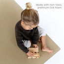 Toddlekind Solid Color Foam Play Mat 4x4 Baby Playmat. Stylish, Non-Toxic, Odorless, Plain Design Puzzle Play Mat 0m+ (Beige) by TinyTreasures Baby Boutique
