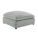 Jenny - Square Ottoman - Gray by HouseOfZazla