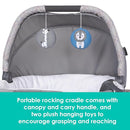 Baby Trend Lullaby Nursery Suite EZ-Fold Playard with Portable Rocking Lounger, Madrid Plaid by TinyTreasures Baby Boutique