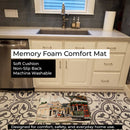 New Orleans Street Car Memory Foam Kitchen Mat Machine Washable Anti-Fatigue Cushion Comfort Bath or Kitchen Rug