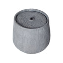 12.99' Gray Polyresin Outdoor Water Fountain with LED Light
