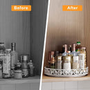Lazy Susan Turntable Organizer, 13 inch Large Rotating Spice Rack Lazy Susan for Dining Table Top Cabinet Countertop Pantry Kitchen Cupboard Bathroom White by CozyNest Decor