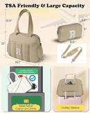 Monogram Duffle Bag, Weekender Bags for Women，Birthday Gifts Ideas-Overnight Bag with Wet Pocket，Lightweight Travel Bags Personalized Gym Tote with Makeup Pouch by TinyTreasures Baby Boutique