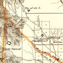 Vintage Map of Washington 1876