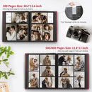 Popotop Photo Album 4x6 800 Pockets with Leather Hardcover Cover, Large Photo Album Binder Book with 80Pcs Pages for Family Travel Wedding Baby Gifts by TinyTreasures Baby Boutique
