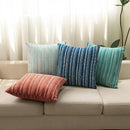Yeiotsy Pillow Cases Bohemia, Pack of 2, Modern Striped Throw Pillow Covers Geometric Cushion Covers for Sofa Holiday Party Decoration (Red, 18 X 18 Inches) by CozyNest Decor