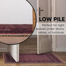 Keen Home Design 2x3 Rug - Machine Washable Entry Rug with Non-Slip Backing, Ideal for Enteryway, Kitchen, Bathroom, Laundry Room - Vintage, Easy Clean, Durable, Low Pile Rug - (2' x 3') by CozyNest Decor