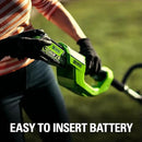 Greenworks 40V 12-Inch Cordless String Trimmer, Battery and Charger Not Included, BST4000 by GreenHaven Gardens