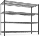 REIBII 2560LBS Storage Shelves 55.5"W Metal Shelving Unit 4 Tier Wire Shelving Commercial Adjustable Garage Shelving Heavy Duty for Storage Rack for Pantry, Garage, Kitchen, 55.5"W x 18"D x 55.5"H by CozyNest Decor