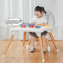 Gofirst 6 in 1 Baby High Chair,Convertible Wooden High Chairs for Babies and Toddlers,Infant Dining Booster Seat,Building Block Table/Baby Highchair 4-Position Removable Baby Feeding Chair by TinyTreasures Baby Boutique