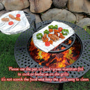 36 Inch Fire Pit with 2 Grills, Wood Burning Fire Pits for Outside with Lid, Poker and Round Waterproof Cover, BBQ& Outdoor Firepit & Round Metal Table 3 in 1 for Patio, Picnic, Party by GreenHaven Gardens