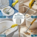 2025 New Pumice Toilet Cleaner 17inch with Handle - Toilet, Pool & Tub Hard Water Stain Remover (1handle+8pumice) by CozyNest Decor