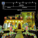 4-Pack Solar Christmas String Lights Outdoor Multicolor - 100LED 33FT String Lights Solar Powered with 8 Modes, Waterproof Patio Lights, Solar Lights for Outside Tree Balcony Gazebo Party by GreenHaven Gardens