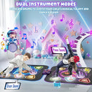 Dance Mat, 2025 Rechargeable Light-Up 2-Player Opposing Dance Pad with Bluetooth, 12-Button Music Dancing Toy, Christmas Birthday Gift for 3-12 Year Old Boys Girls by TinyTreasures Baby Boutique