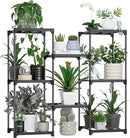 Metal Plant Stand Indoor Outdoor Plant Shelf Stand, 3 Tiers 8 Pots Potted Flower Plant Stands for Indoor Plants Multiple, Plant Shelves Stands Rack for Patio, Balcony, Living Room by GreenHaven Gardens